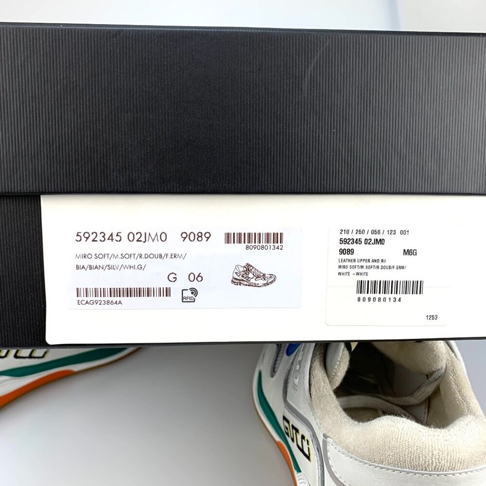NIB Gucci Ultrapace Panelled Sneakers In White Size 6 - Picture 13 of 15